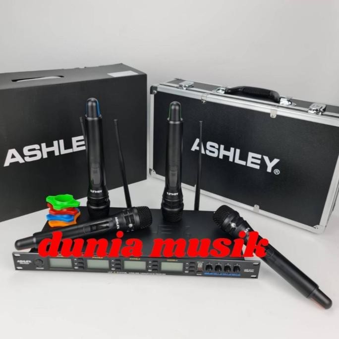 mic wireless Ashley MC FOUR MCFOUR 4 microphone handheld original