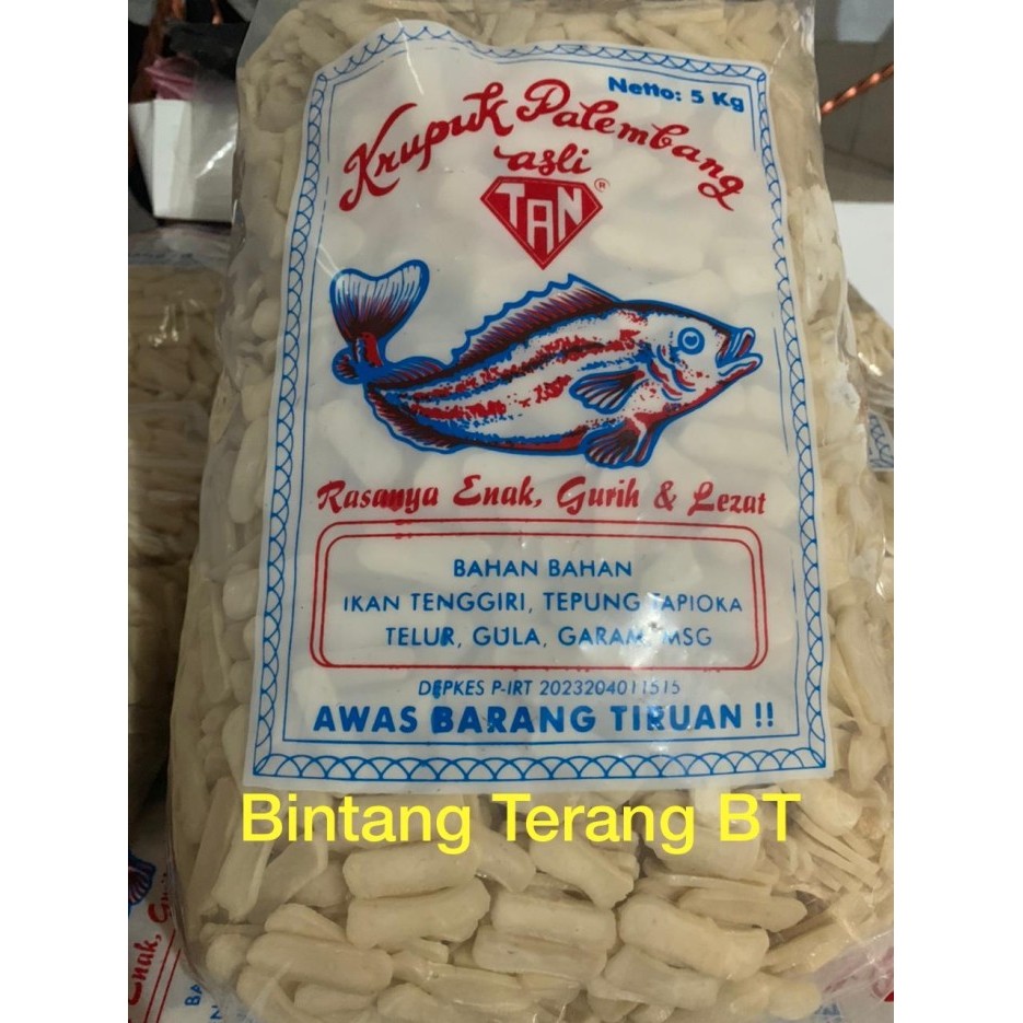 

Kerupuk Krupuk Palembang Asli Tan Ikan Tenggiri Kecil 1 Bal/Ball 5 Kg Terbaik
