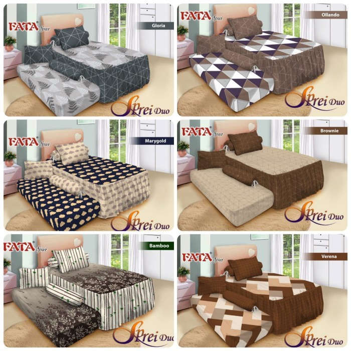 Sprei Sorong-Sprei Double-Sprei 2In1-Sprei Duo Fata 3D 120X200 Terbaru