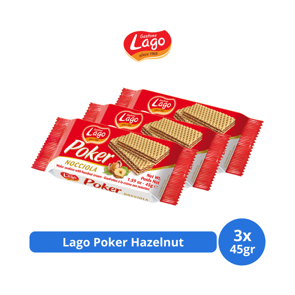 

Lago Poker Hazelnut 45gr x 3 pcs