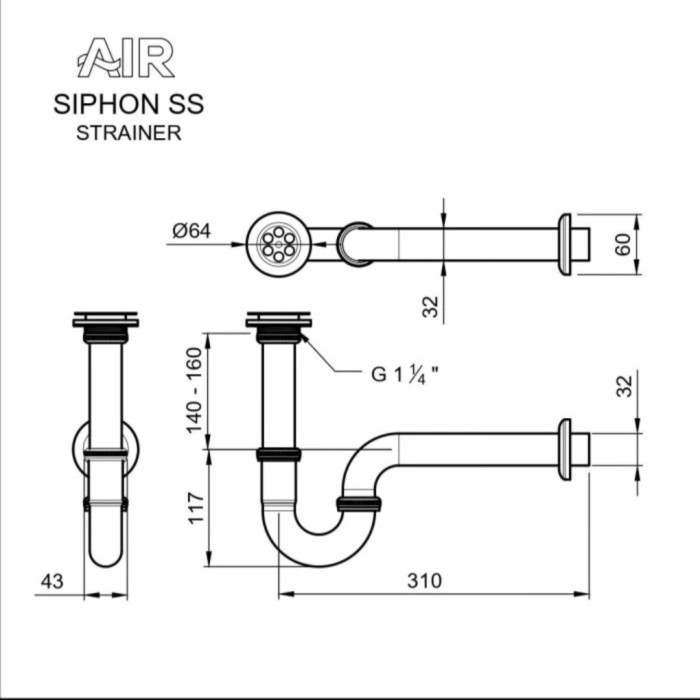 Air Sifon Wastafel Stainless Steel Terbaik