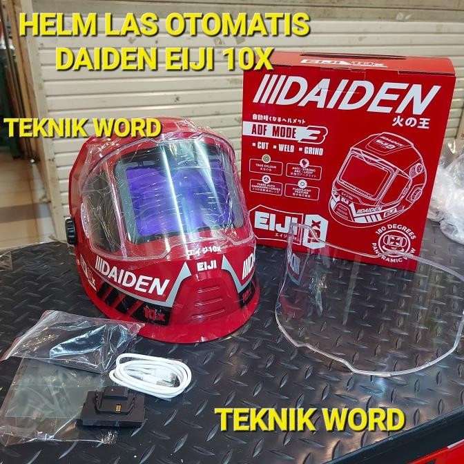 HELM LAS OTOMATIS DAIDEN EIJI 10X / TOPENG LAS OTOMATIS DAIDEN / KEDOK LAS OTOMATIS DAIDEN EIJI 10X 