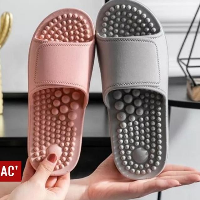 Geranium Massage Slipper Sandal Rumah Pria Wanita Slop Sendal Refleksi