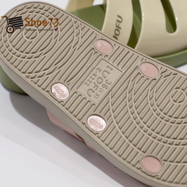 Luofu E 6222 - E01Wk Size 36-40 | Sandal Selop Jelly Wanita