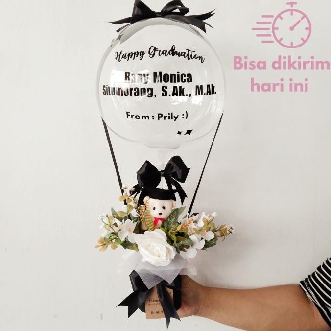 Diskon Buket balon bunga mini murah bunga wisuda ulang tahun