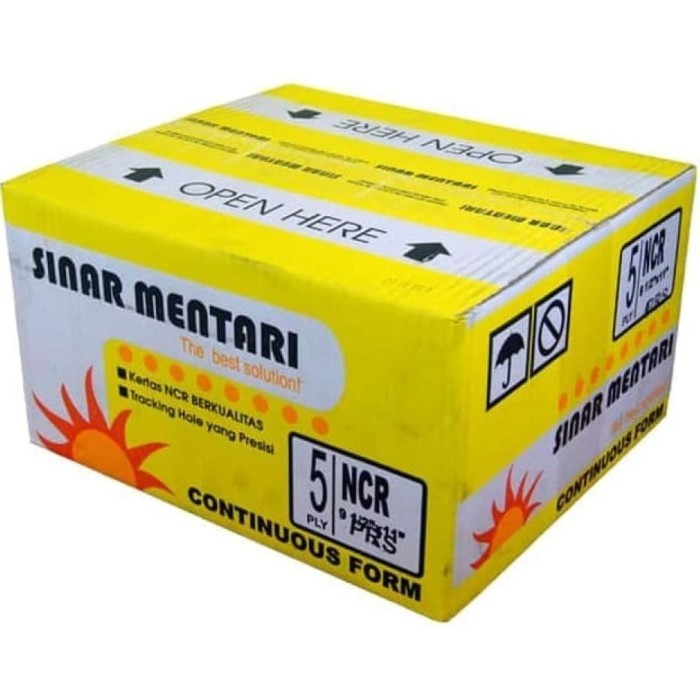 

5 Ply : 2 Prs Warna Kertas Continuous Form Sinar Mentari 9 1/2" X 11" Promo