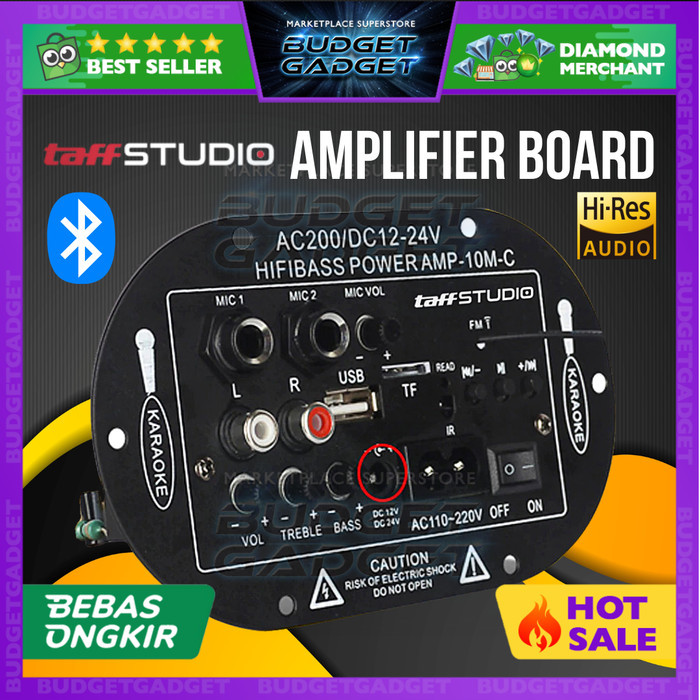 Promo Taffstudio Amplifier Board Audio Bluetooth Subwoofer Diy 35W - Sf-2Mic