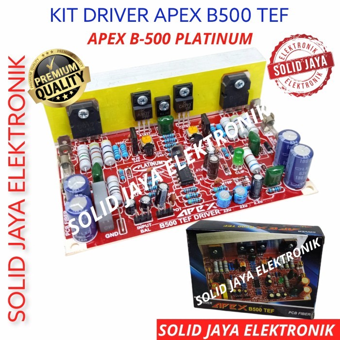 Terbaru Kit Driver Power Apex B500 Tef B 500 Amplifier Pcb Fiber Platinum Asli