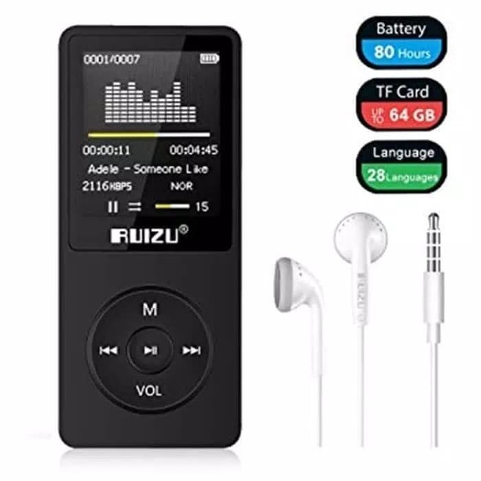 Promo Ipod Ruizu X02 8Gb Mp3 Mp4 Player Original