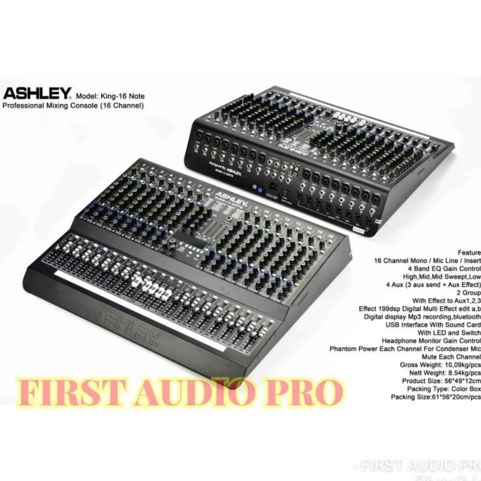 Mixer ASHLEY KING 16 NOTE / KING16 NOTE ORIGINAL 16 CHANNEL