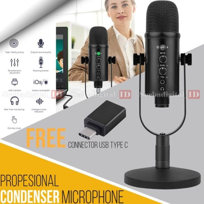 COSTA CM-U100 Microphone USB professional Condenser Podcast,Vocal