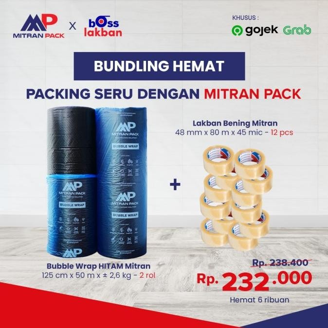 

TERLARIS - Bundling Hemat! Packing Seru dengan Bubble Wrap dan Lakban Mitran Pack