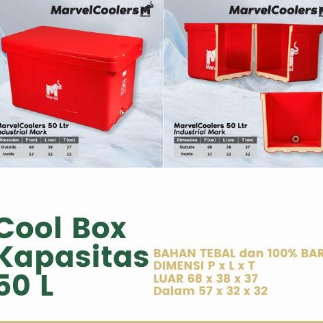 TERMURAH - Cooler Box Es Penyimpanan Makanan Minuman Beku Frozen Seafood Cool Ice