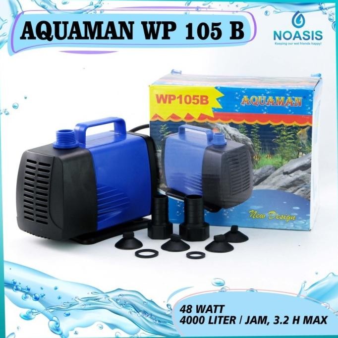 POMPA AQUARIUM CELUP WATER PUMP AQUAMAN WP 105 B WP-105B LOW WAT KOLAM