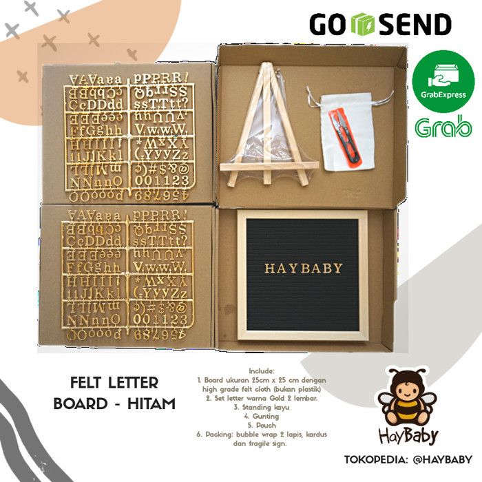 

Felt Letter Board Set Lengkap/Papan Nama Bayi. Ready Stock Terlaris