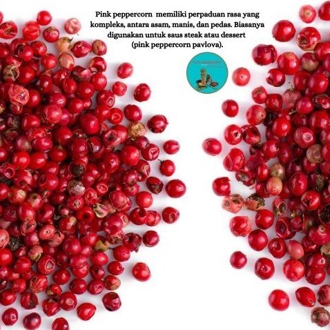 

Pink Peppercorn 100Gram / Dried Pink Peppercorn / Lada Merah Terlaris