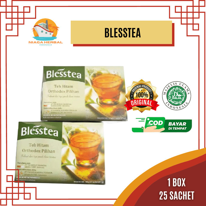 

BLESSTEA Teh Hitam Terbaik Obat Diabetes, Maag, Asam Urat, Kolesterol