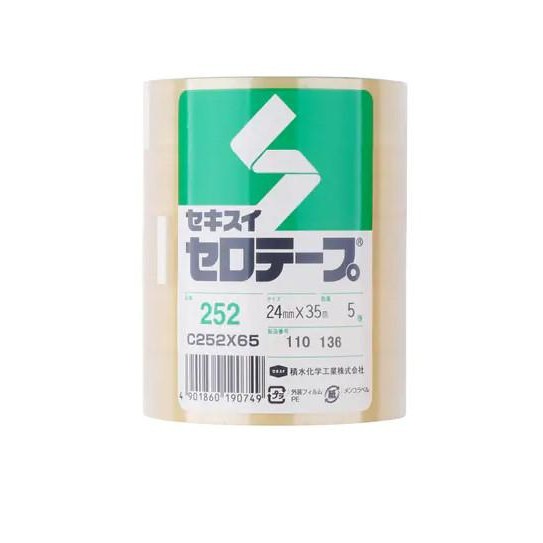 

Sekisui Sero Tape No.252 Cellulose Tape 24mm x 35m 5Roll