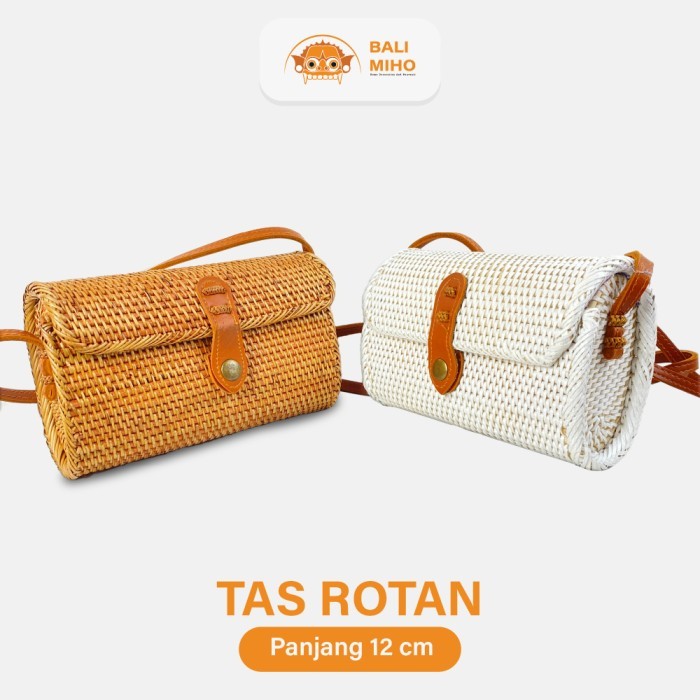 

New - Dompet Rotan 20 Cm - Dompet Anyaman - Tas Rotan - Tas Ate - Tas Dompet