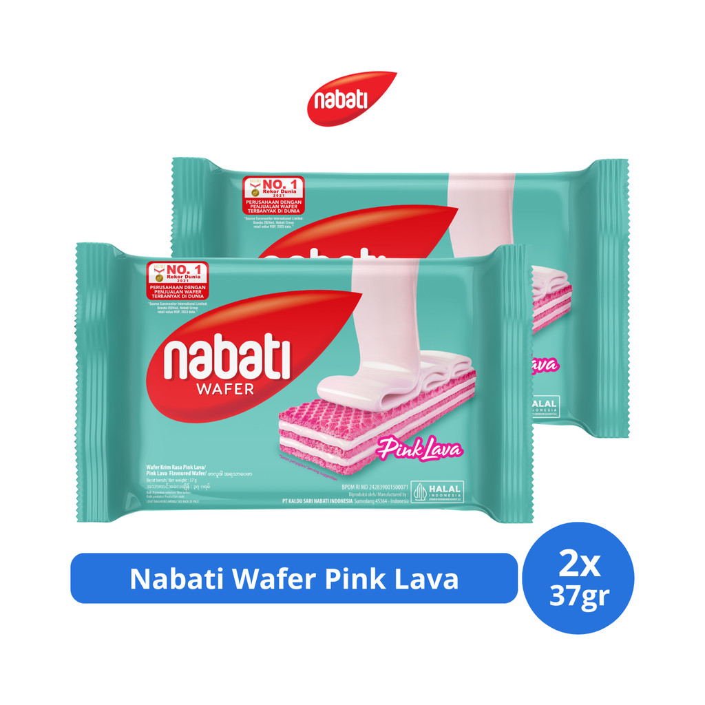 

Nabati Wafer Pink Lava 37gr x 2 pcs
