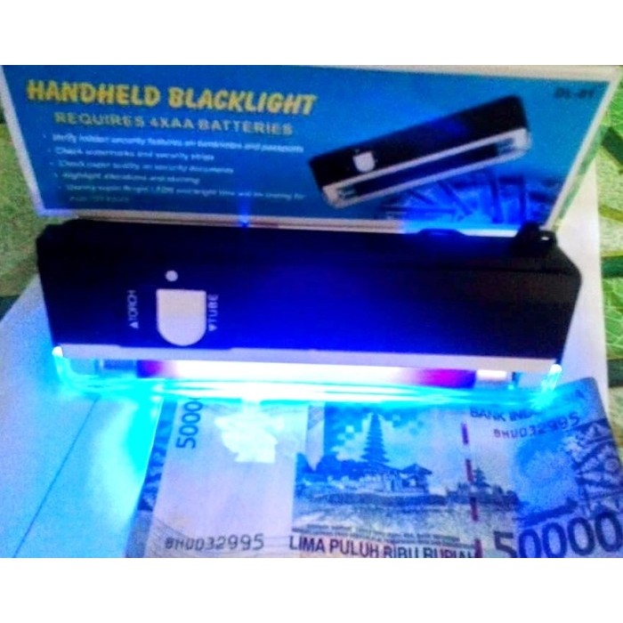 

Terlaris Money Detector UV PORTABLE / Lampu Alat Tester Deteksi Uang Palsu Lamp SALE