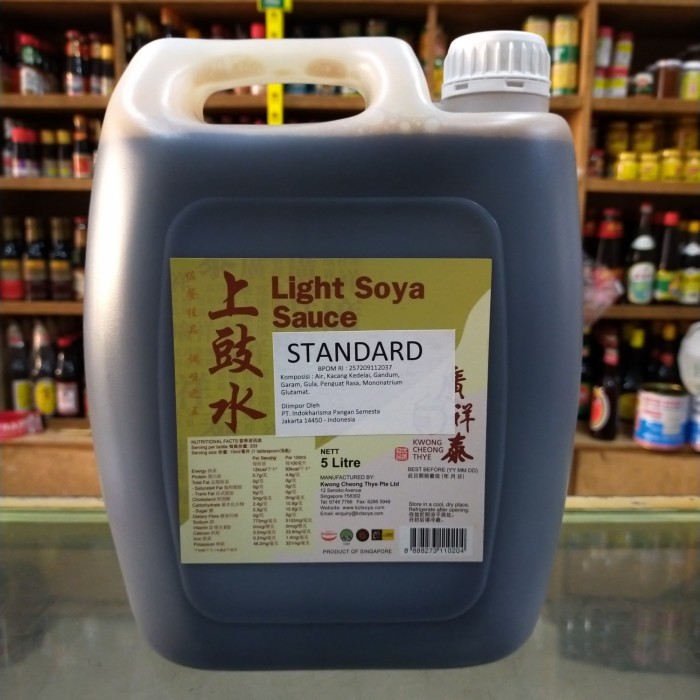 

Kct Kwong Cheong Thye Light Soya Sauce Standard/ Kecap Asin 5Liter Diskon