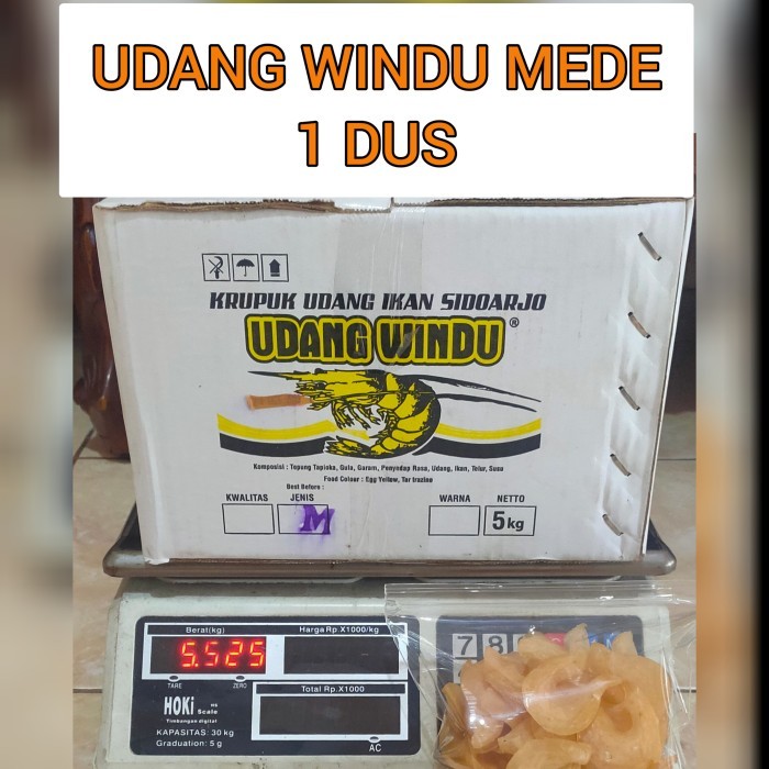 

Kerupuk Udang Windu Mede 1 Dus 5 Kg Diskon