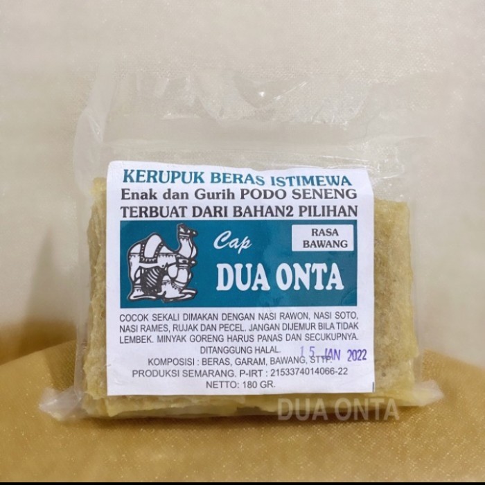 

Krupuk Gendar Dua Onta - 1Dus (Isi 50Pcs) Diskon