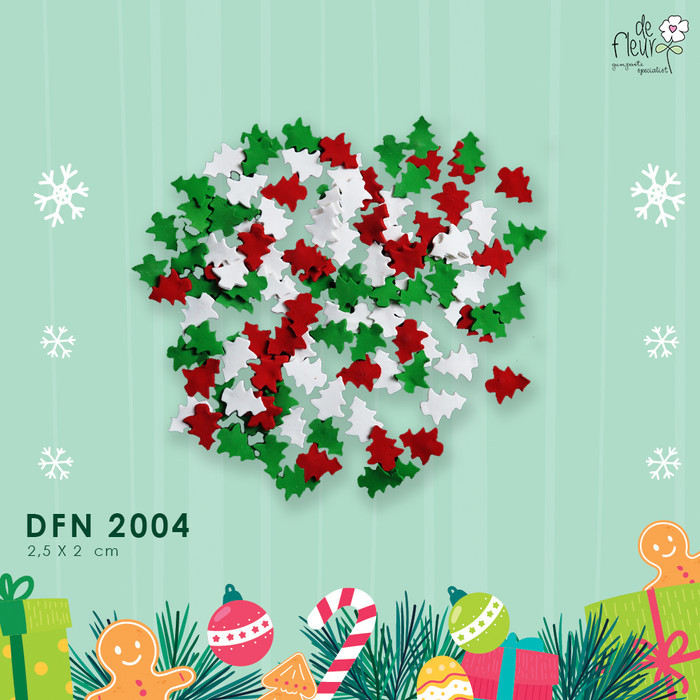 

NEW! Hiasan kue gumpaste sprinkle pohon natal Limited
