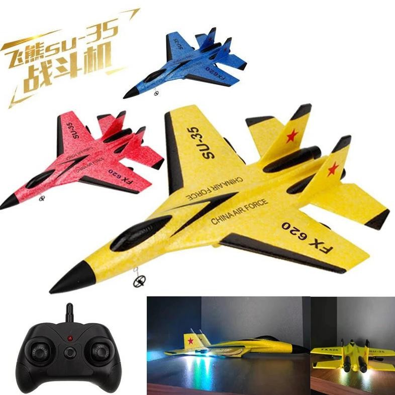 FX-620 SU-35 RC REMOTE CONTROL AIRPLANE 2.4G REMOTE CONTROL FIGHTER HOBBY PLANE GLIDER AIRPLANE EPP 
