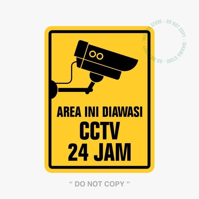 

HARGA DISC - RAMBU AREA INI DIAWASI CCTV 24 JAM 30 x 40 cm PLAT ALUMUNIUM