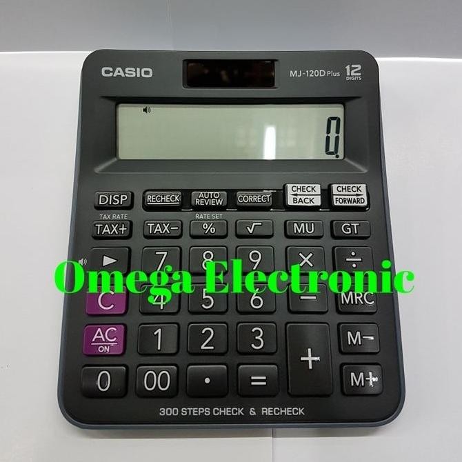 

TERMURAH - Casio Desktop MJ-120D Plus - Kalkulator Meja Office Check Correct MJ