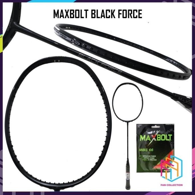 Kualitas Terbaik RAKET BULUTANGKIS MAXBOLT BLACK FORCE NEW ORIGINAL MAXBOLT