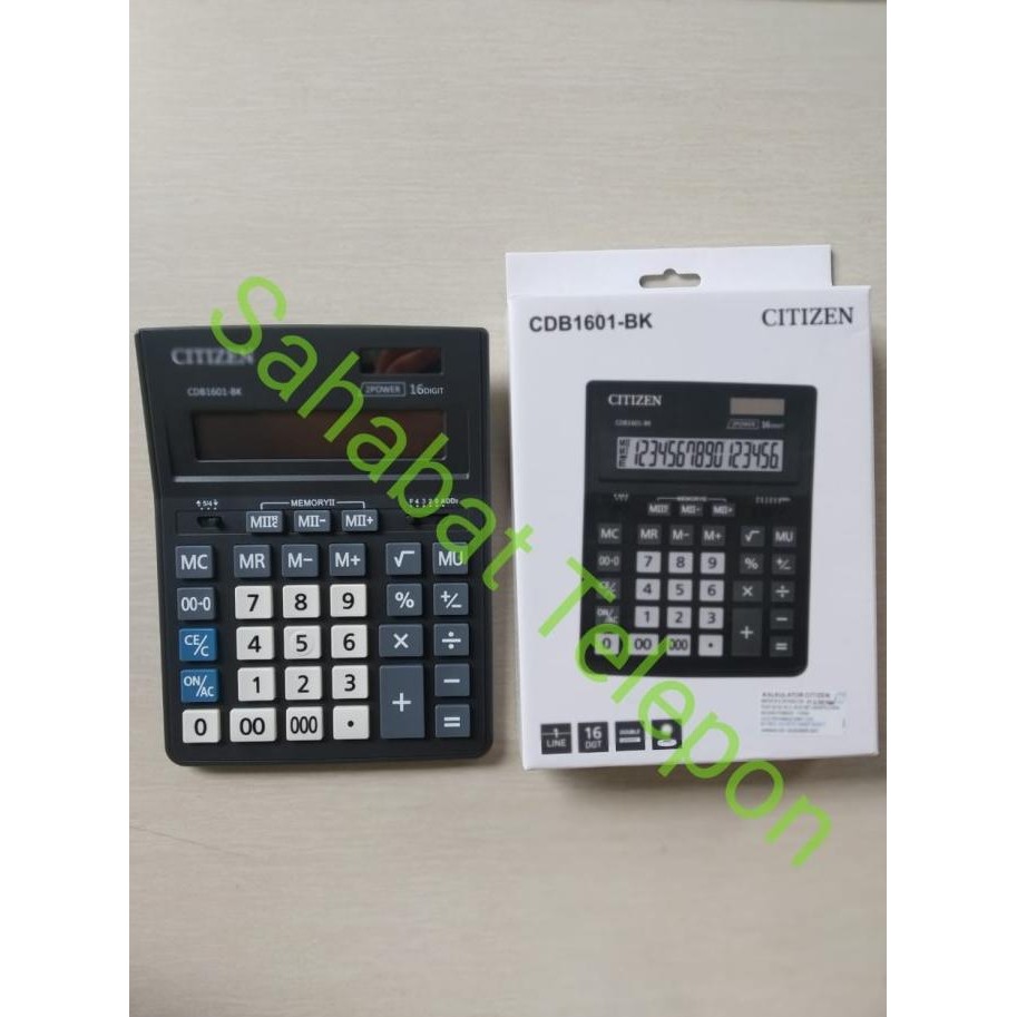 

TERBARU - Kalkulator CITIZEN CDB1601-BK (ORIGINAL)