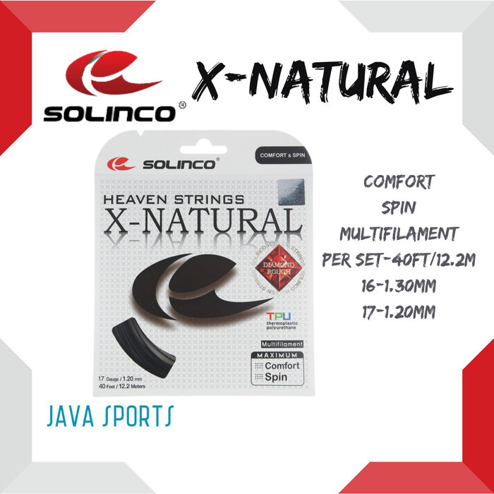 Senar Tenis Solinco X-Natural Comfort & Spin Multifilament