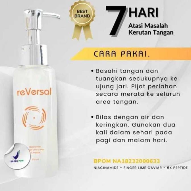 NEW REVERSAL SKIN WASH Untuk atasi tangan kasar, kering kusam & kerutan