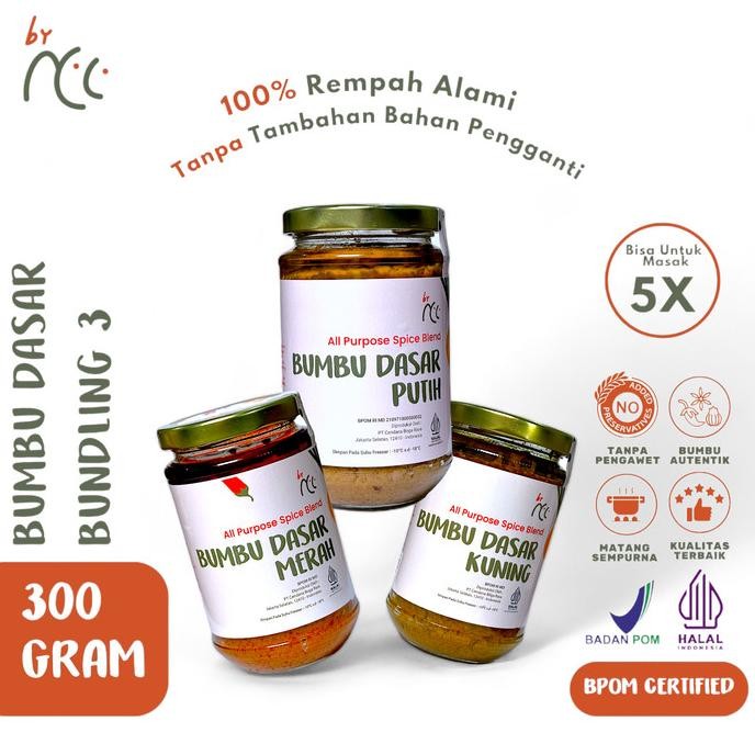 

By NCC Bundling Bumbu Dasar Merah Kuning Putih 300gr