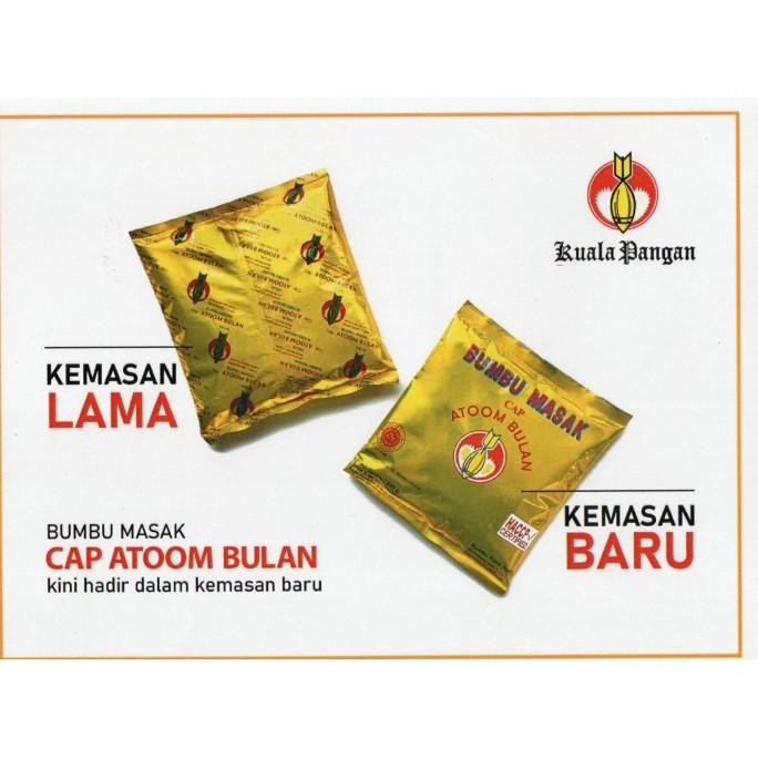 

Bumbu Masak Cap Atoom Bulan / Atom Bulan (500gr)