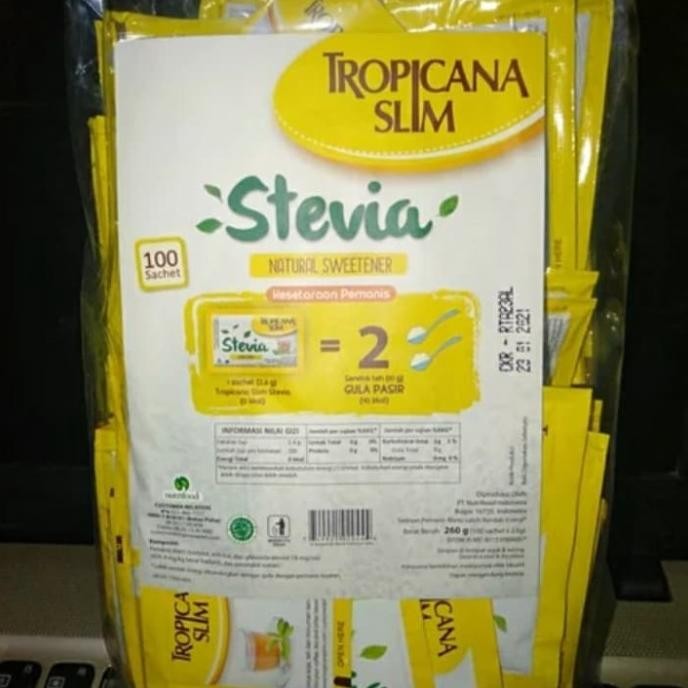 

gula tropicana slim stevia isi 100 sachet