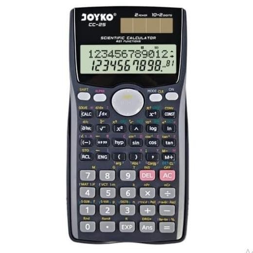 

Baru Calculator Sekolah/ Kalkulator Joyko Cc-25 / Scientific / 401 Function