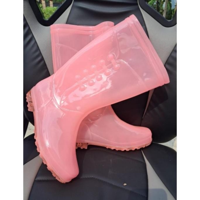 Sepatu Boot Wanita Cewek Dewasa Karet Lentur Panjang 33 Cm Bukan Ap Boot Apd Medis Pendek Cewek Dewa