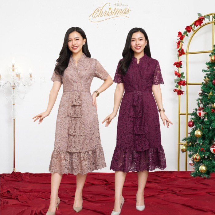 Batik Kultur Dress - WFRD - Peony Lace Brocade