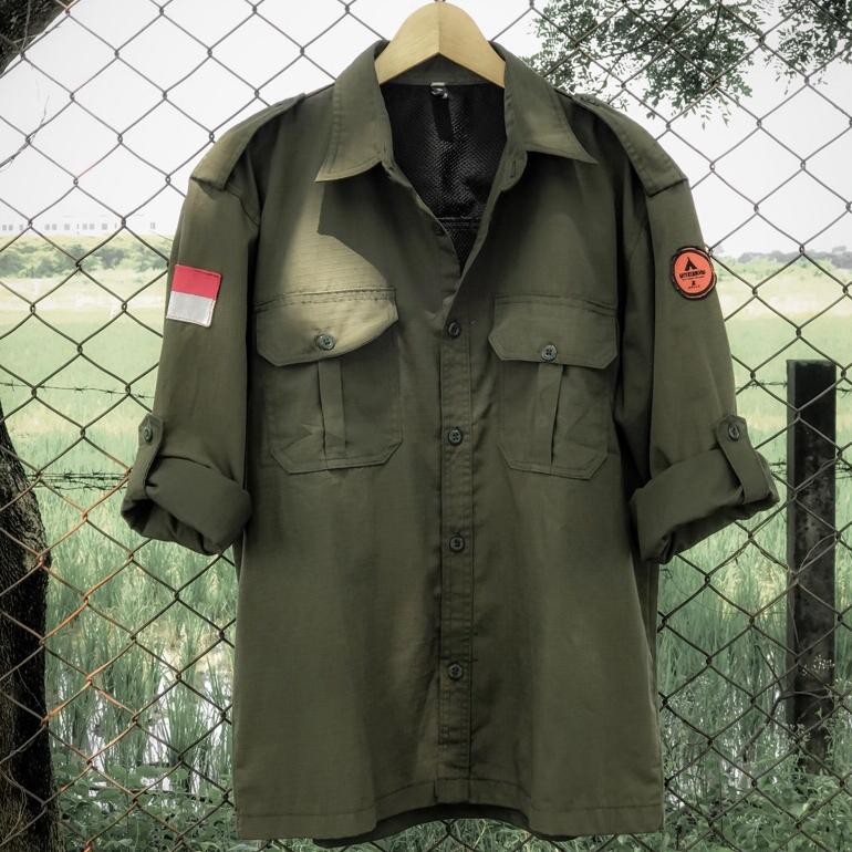 Tinos Kemeja Outdoor Pdl/Pdh Pendaki Gunung.