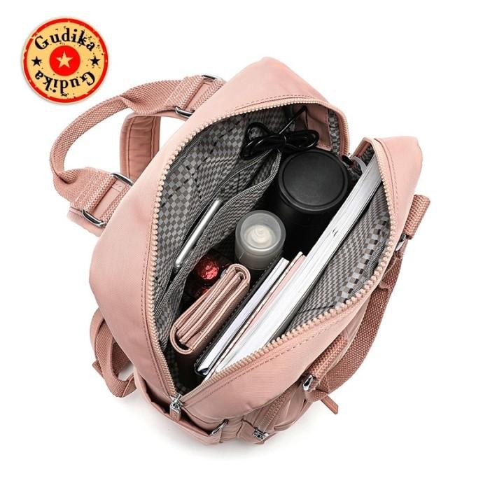 Bisa Cod Tas Ransel Wanita Original Gudika 5206 Usb Nilon Waterproof