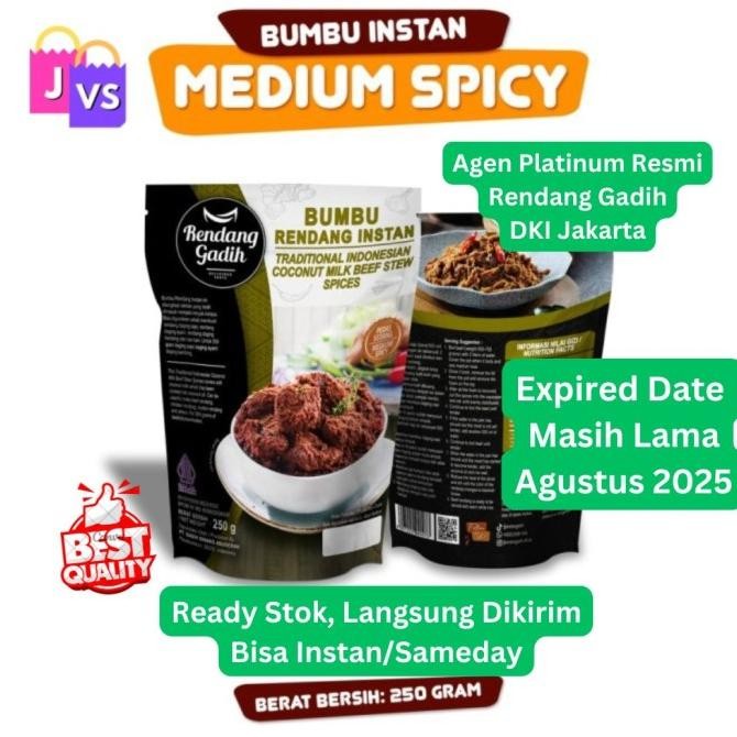 

Bumbu Rendang Instan - Rendang Gadih - Medium Spicy