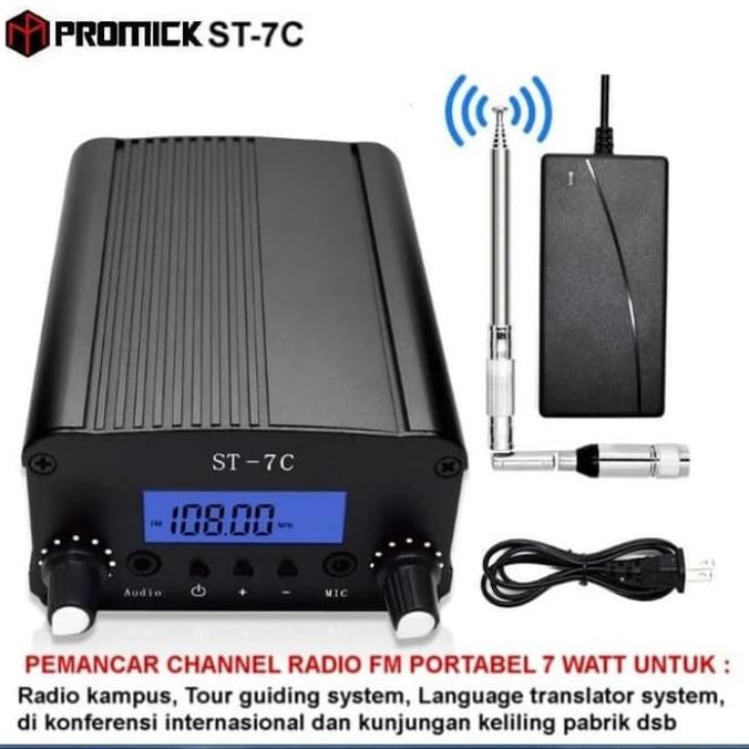 PEMANCAR RADIO FM TRANSMITTER ANALOG DIGITAL 7 WATT PROMICK ORIGINAL DAN TERPERCAYA