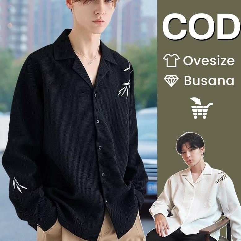Sr - Kemeja Pria Lengan Panjang Kemeja Korean Style Pria Kemeja Pria Lengan Panjang Premium Kemeja B