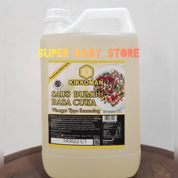 

Kikkoman Vinegar Sauce - Bumbu Cuka Sushi 2 liter HALAL