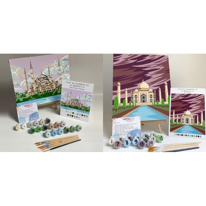 

Paint by Numbers Kit: Hagia Sophia Mosque| Paint Inc. ID | Lebaran