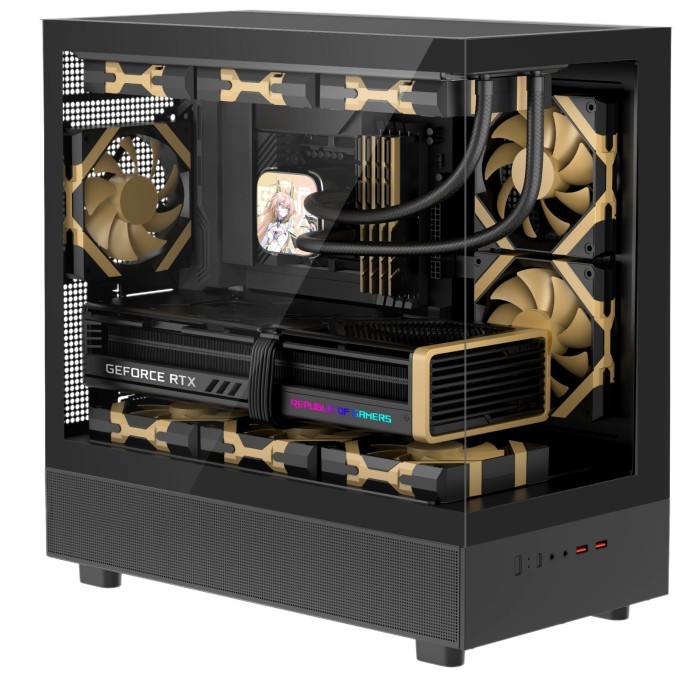 Mantab Digital Alliance N30X Casing Komputer M-Atx Include 3Fan - Da N30X Casing Pc Gaming